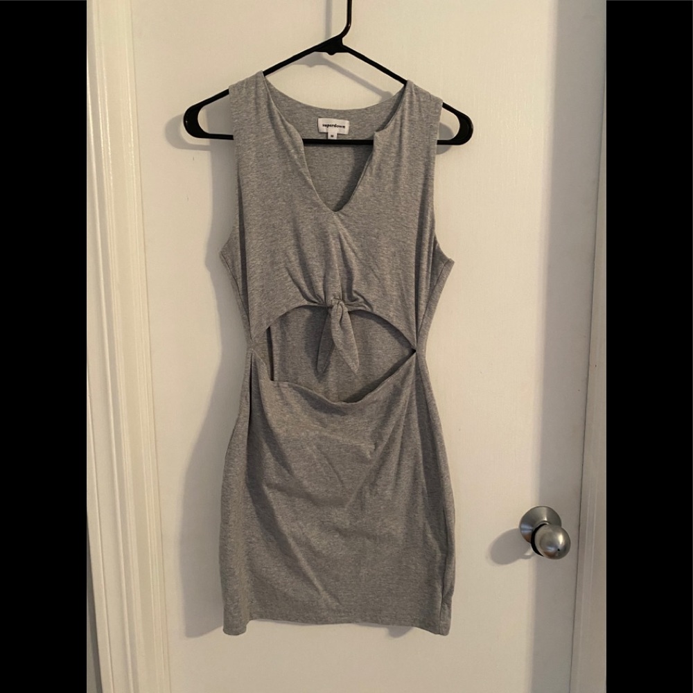 Superdown comfy cotton gray dress!!